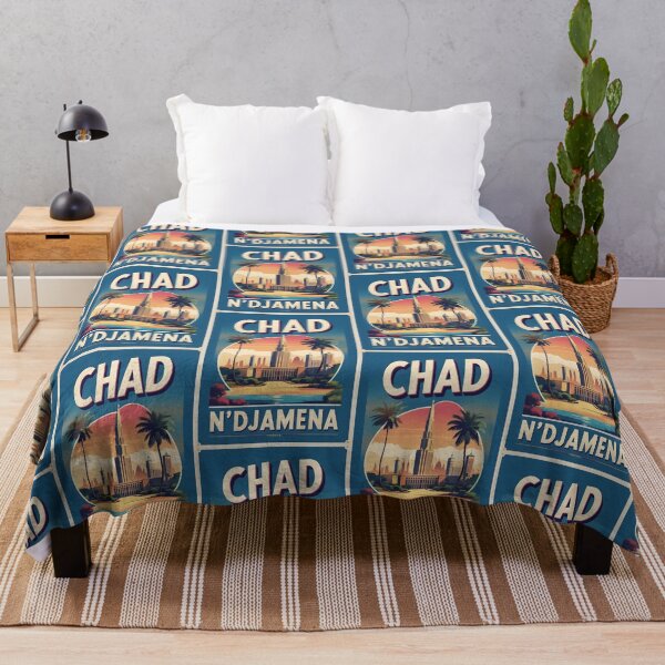 Item preview, Ndjamena Chad Vintage Travel Tourism designed and sold by TravelersGems.