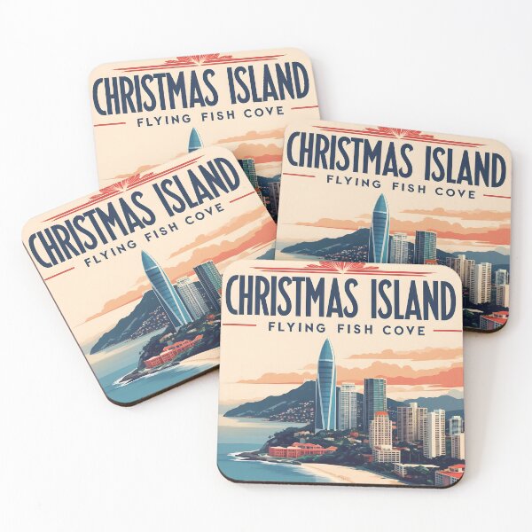 Item preview, Flying Fish Cove Christmas Island Vintage Travel designed and sold by TravelersGems.