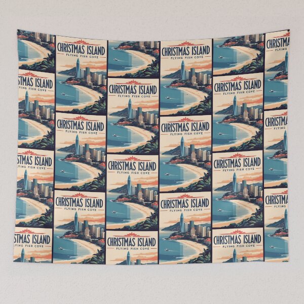Item preview, Flying Fish Cove Christmas Island Vintage Travel designed and sold by TravelersGems.