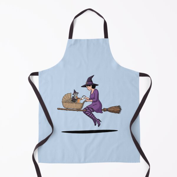 Item preview, Kawaii Witch Flying on Broom with Cat Art designed and sold by Rare By Hero.