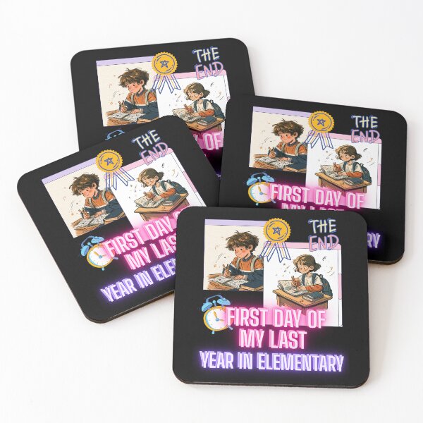 Item preview, First Day of My Last Year in Elementary Funny School Design and Quote designed and sold by DarkRelicStudio.
