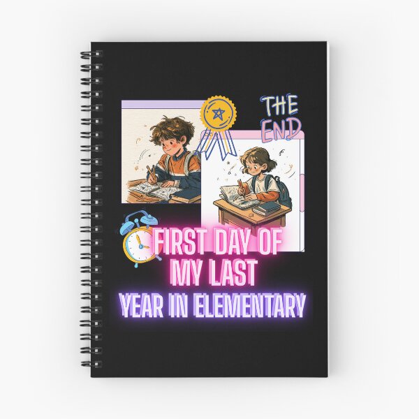 Item preview, First Day of My Last Year in Elementary Funny School Design and Quote designed and sold by DarkRelicStudio.