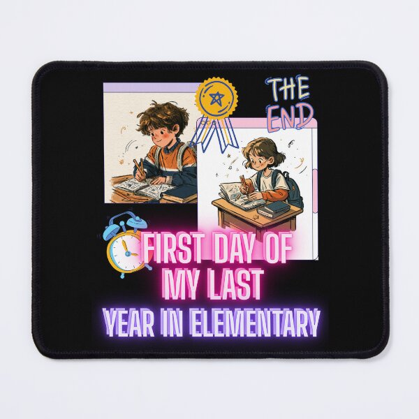Item preview, First Day of My Last Year in Elementary Funny School Design and Quote designed and sold by DarkRelicStudio.