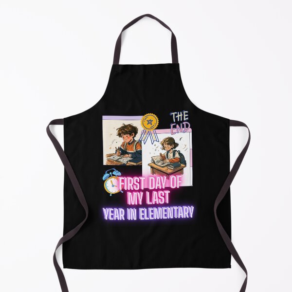 Item preview, First Day of My Last Year in Elementary Funny School Design and Quote designed and sold by DarkRelicStudio.