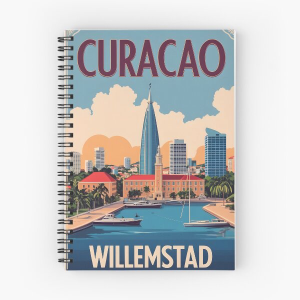 Item preview, Willemstad Curacao Vintage Travel Tourism designed and sold by TravelersGems.