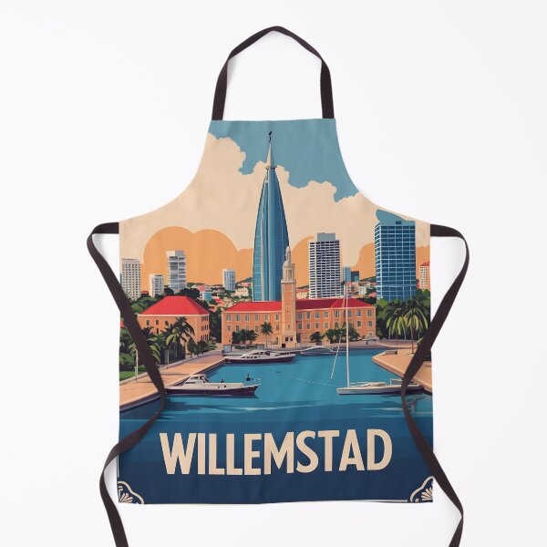 Item preview, Willemstad Curacao Vintage Travel Tourism designed and sold by TravelersGems.
