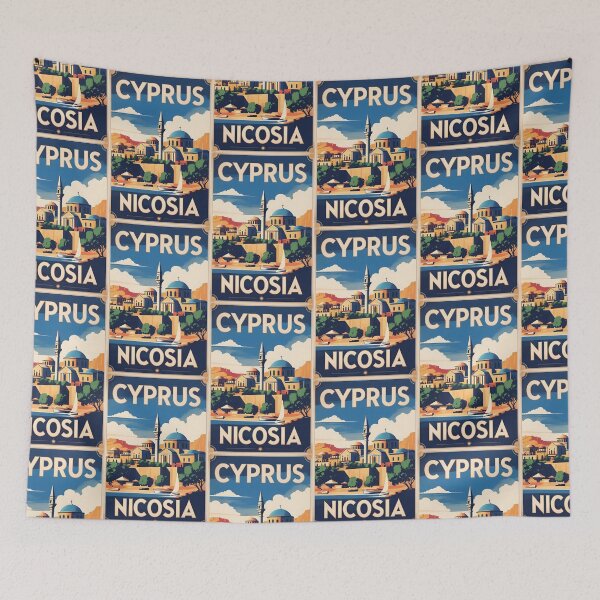 Item preview, Nicosia Cyprus Vintage Travel Tourism designed and sold by TravelersGems.
