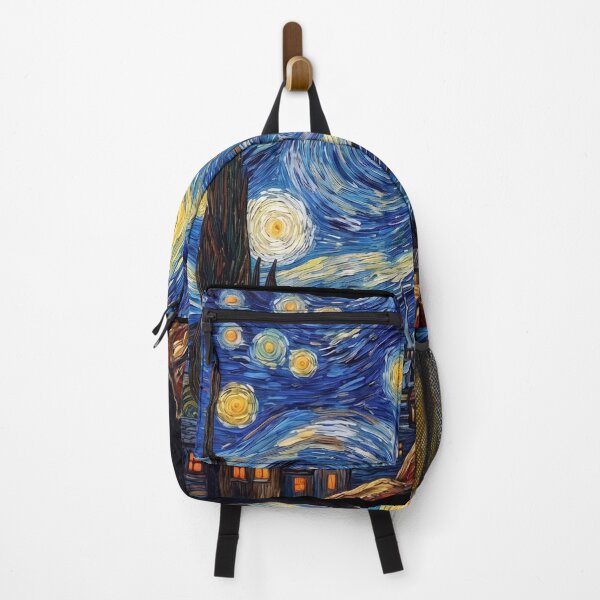 Item preview, Starry Night Black Cat - Van Gogh Inspired Feline Art designed and sold by Shopeon Designs.