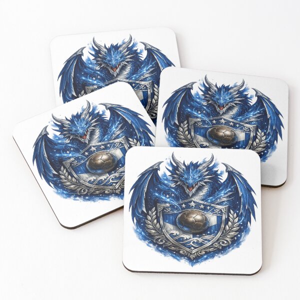 Item preview, Blue Dragon Football Emblem – Fantasy Soccer Heritage designed and sold by TroviTutto.