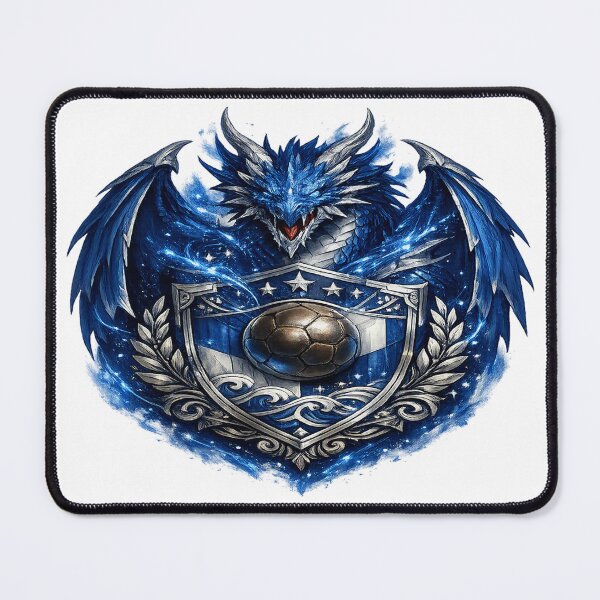 Item preview, Blue Dragon Football Emblem – Fantasy Soccer Heritage designed and sold by TroviTutto.