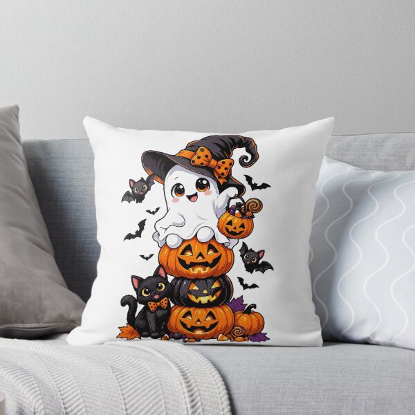 Item preview, Cute Ghost Witch Black Cat Pumpkin Halloween designed and sold by Sunday.Supply.