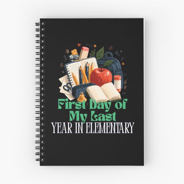 Item preview, First Day of My Last Year in Elementary Funny School Design and Quote designed and sold by DarkRelicStudio.