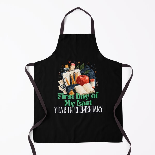 Item preview, First Day of My Last Year in Elementary Funny School Design and Quote designed and sold by DarkRelicStudio.