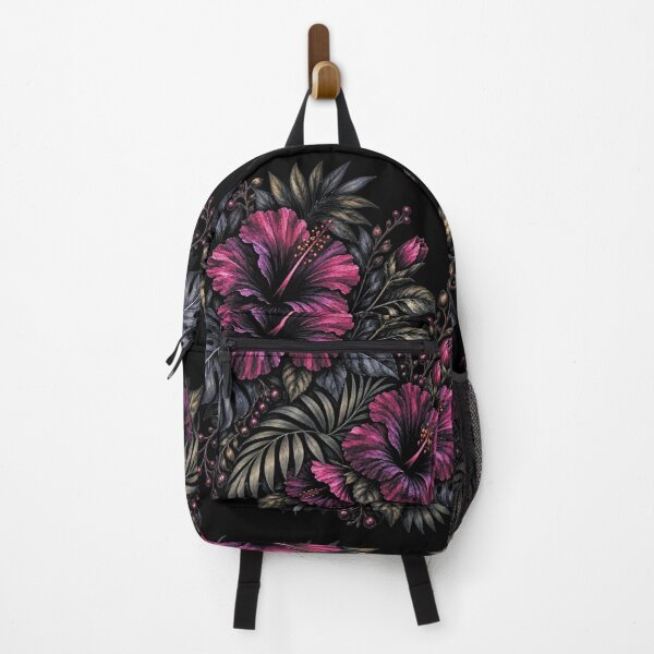 Item preview, Black Botanical Hibiscus | Dark Tropical Floral Art designed and sold by IamNolmo.