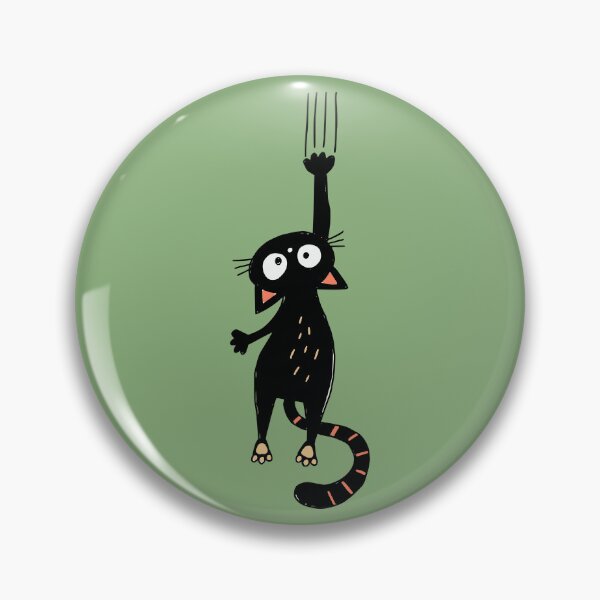 Item preview, Hanging On Black Cat Scratching Wall designed and sold by Studio Bootleg.