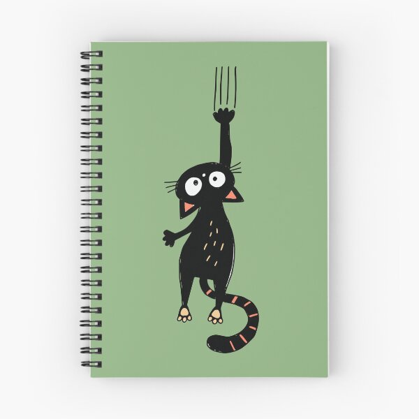Item preview, Hanging On Black Cat Scratching Wall designed and sold by Studio Bootleg.