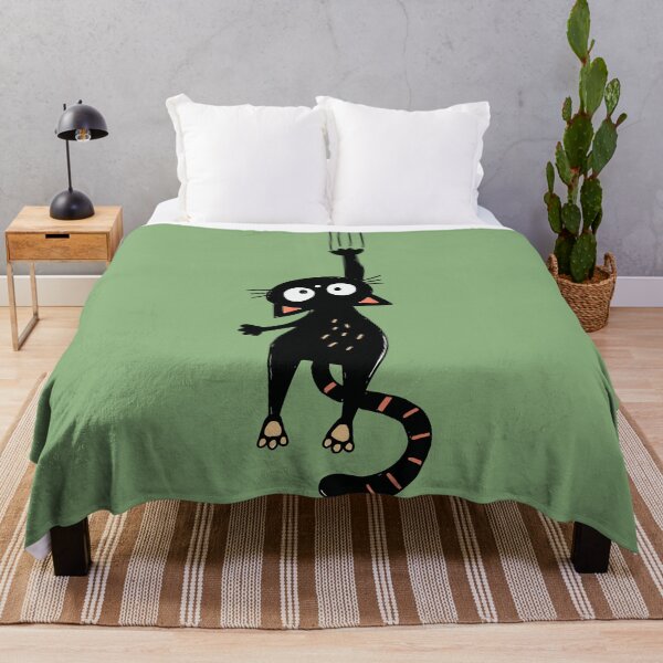 Item preview, Hanging On Black Cat Scratching Wall designed and sold by Studio Bootleg.