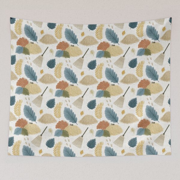 Item preview, Whimsical Fall Yard Work & Leaf Piles designed and sold by TJ Art and Camera.