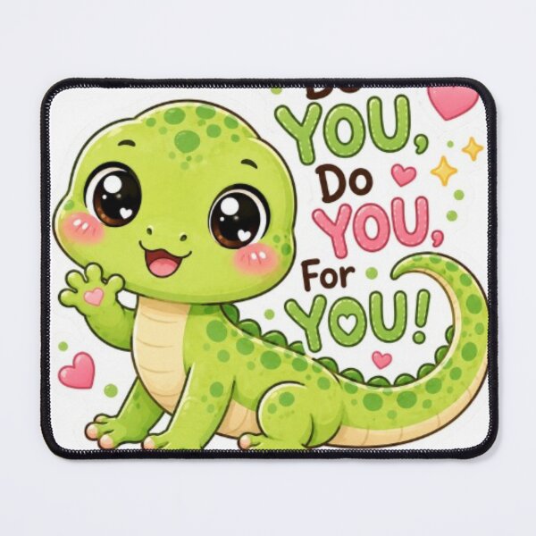 Item preview, Cute Kawaii Lizard sticker| Funny Gecko sticker | Be You Do You sticker| Cute Animal Gift | Kawaii Reptile Mug designed and sold by Vegasstickers.