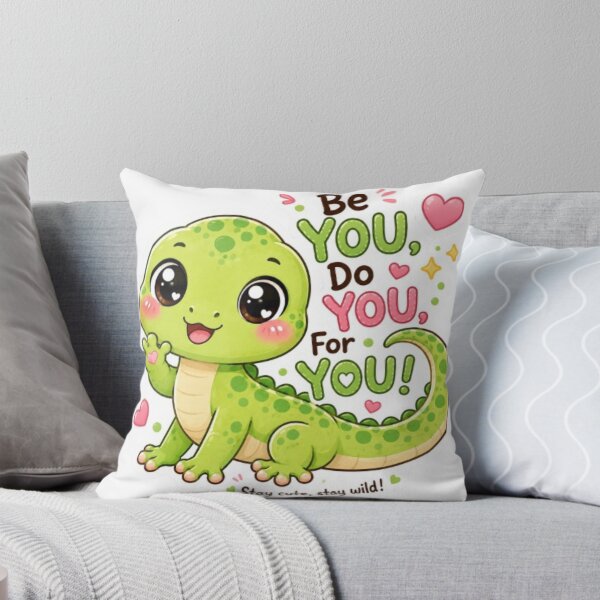 Item preview, Cute Kawaii Lizard sticker| Funny Gecko sticker | Be You Do You sticker| Cute Animal Gift | Kawaii Reptile Mug designed and sold by Vegasstickers.