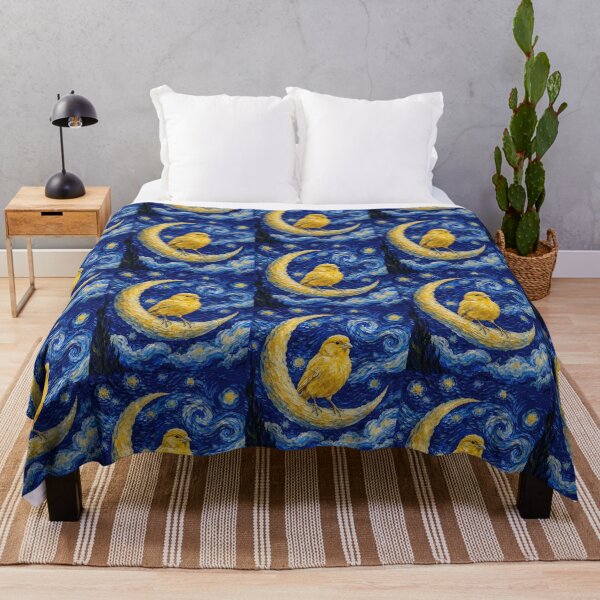 Item preview, Funny Canary Starry Night Painting Cute Moon Stars Boys Girls Kids designed and sold by FurryHavenPH.