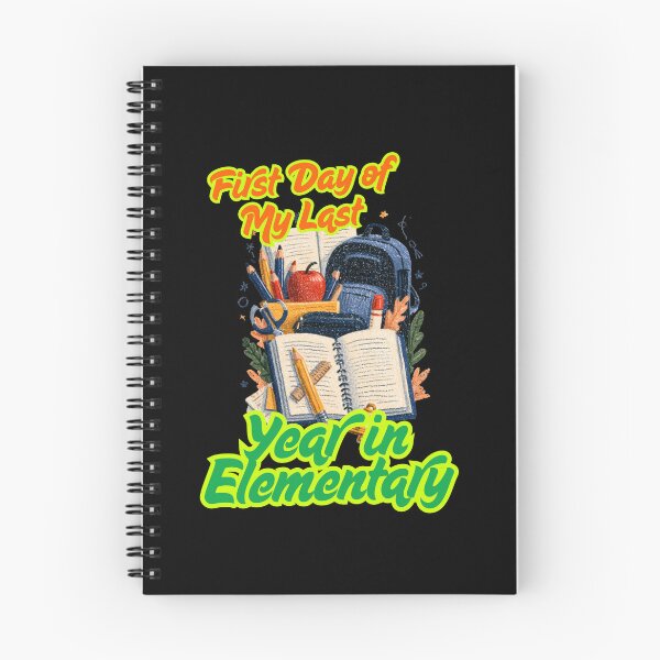 Item preview, First Day of My Last Year in Elementary Funny School Design and Quote designed and sold by DarkRelicStudio.
