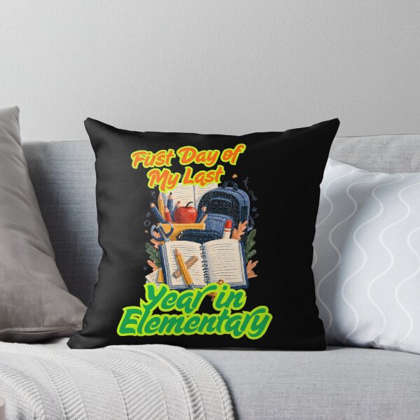 Item preview, First Day of My Last Year in Elementary Funny School Design and Quote designed and sold by DarkRelicStudio.