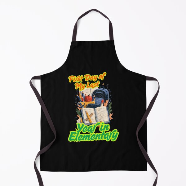 Item preview, First Day of My Last Year in Elementary Funny School Design and Quote designed and sold by DarkRelicStudio.