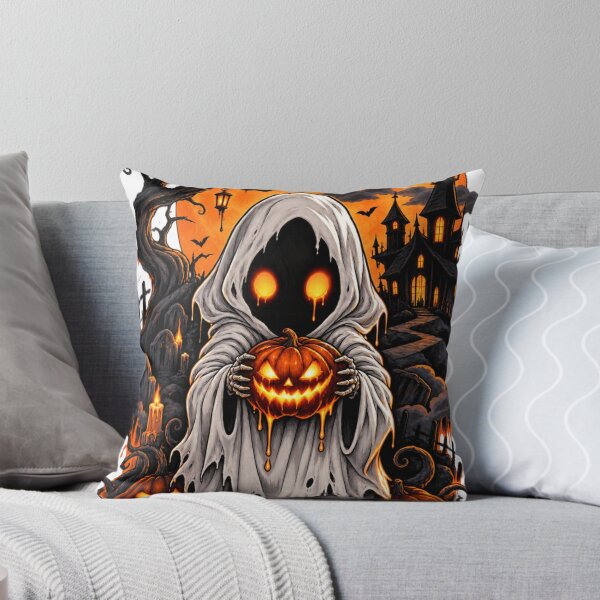 Item preview, Haunted Pumpkin Reaper Halloween Ghost designed and sold by Bybushralab.
