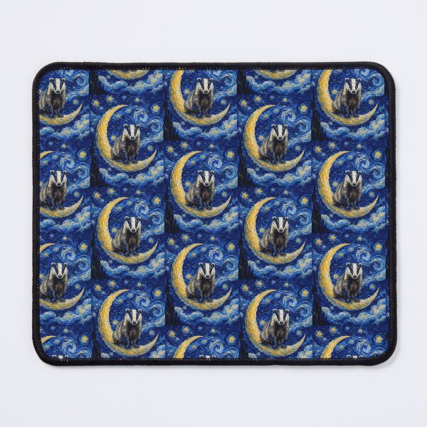 Item preview, Funny Badger Starry Night Painting Cute Moon Stars Boys Girls Kids designed and sold by FurryHavenPH.