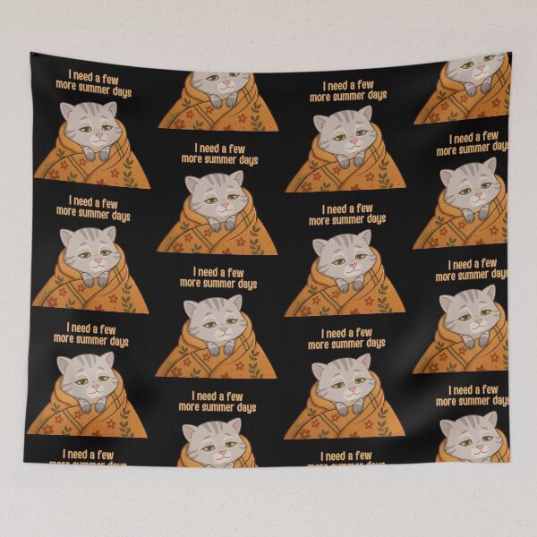 Item preview, I Need a Few More Summer Days Funny Autumn Cat designed and sold by T-version.