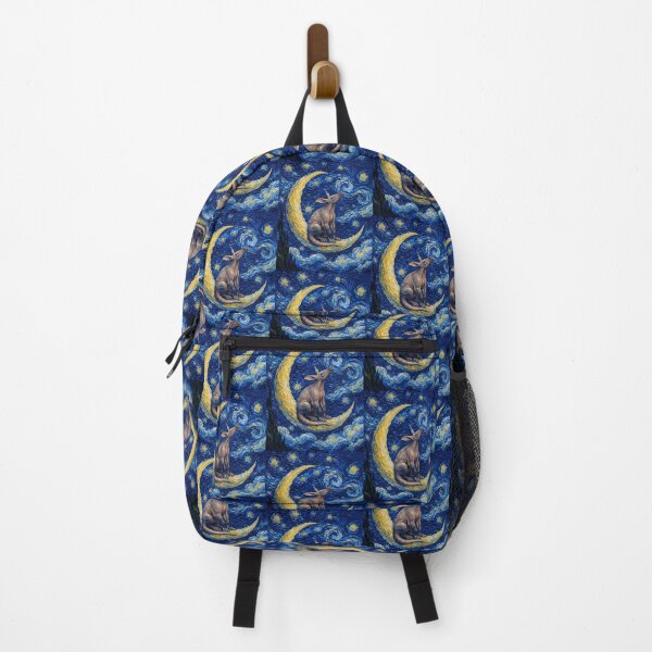 Item preview, Funny Aardvark Starry Night Painting Cute Moon Stars Boys Girls Kids designed and sold by FurryHavenPH.