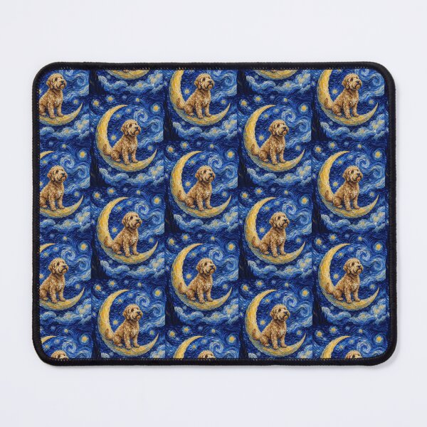 Item preview, Funny Whoodle Starry Night Painting Cute Moon Stars Mom Dad Kids designed and sold by FurryHavenPH.