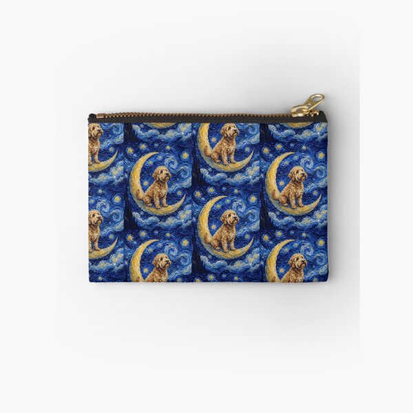Item preview, Funny Whoodle Starry Night Painting Cute Moon Stars Mom Dad Kids designed and sold by FurryHavenPH.