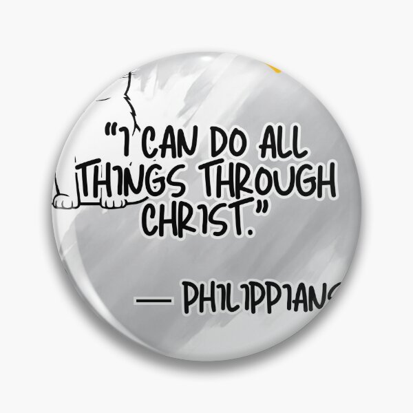 Item preview, Christian Bible Verse Philippians 4 13 Cat designed and sold by WelLarsDigitals.