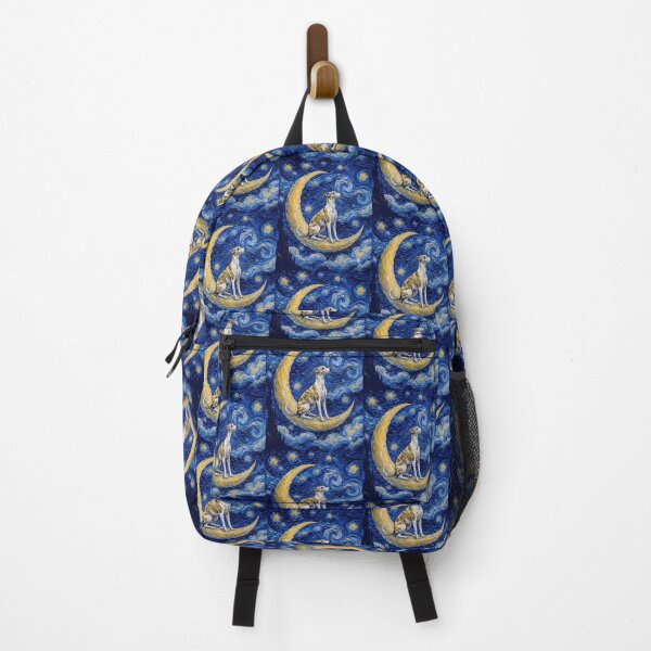 Item preview, Funny Whippet Starry Night Painting Cute Moon Stars Mom Dad Kids designed and sold by FurryHavenPH.
