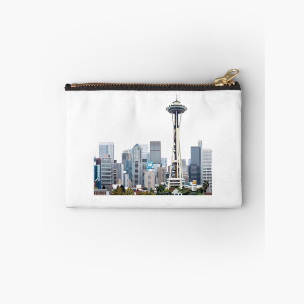 Item preview, Panorama Seattle z Wieżą Space Needle – Wycięta Grafika designed and sold by NeonSketch Lab.