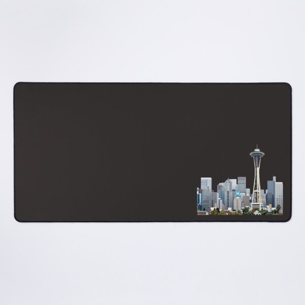 Item preview, Panorama Seattle z Wieżą Space Needle – Wycięta Grafika designed and sold by NeonSketch Lab.