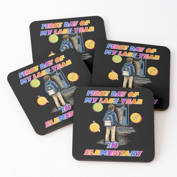 Item preview, First Day of My Last Year in Elementary Funny School Design and Quote designed and sold by DarkRelicStudio.