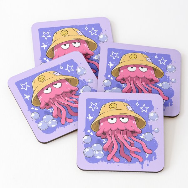 Item preview, Pink Jellyfish with Bucket Hat designed and sold by Smuchie.