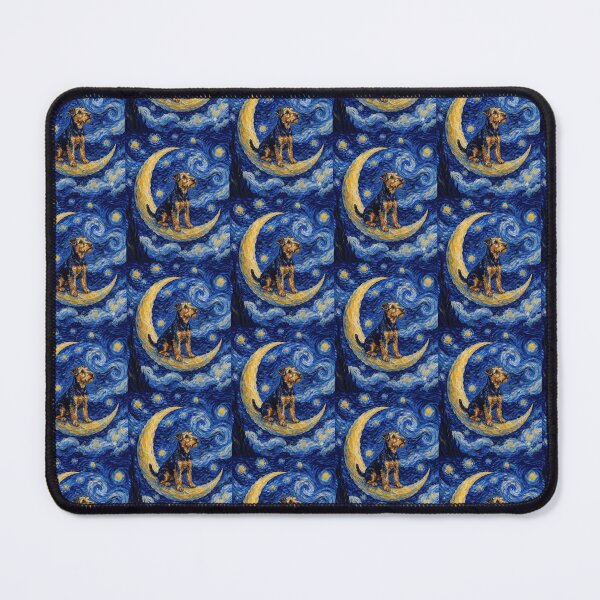 Item preview, Funny Welsh Terrier Starry Night Painting Cute Moon Stars Mom Dad Kids designed and sold by FurryHavenPH.
