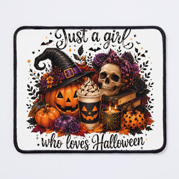 Item preview, Just A Girl Who Loves Halloween | Cute Witch Pumpkin Halloween Lover Design designed and sold by BeautifyDesign.