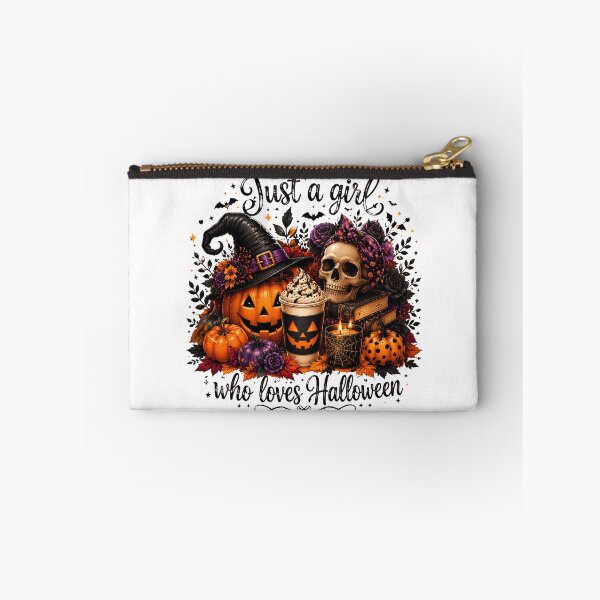 Item preview, Just A Girl Who Loves Halloween | Cute Witch Pumpkin Halloween Lover Design designed and sold by BeautifyDesign.
