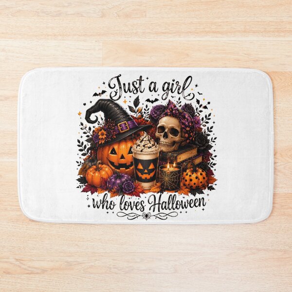 Item preview, Just A Girl Who Loves Halloween | Cute Witch Pumpkin Halloween Lover Design designed and sold by BeautifyDesign.