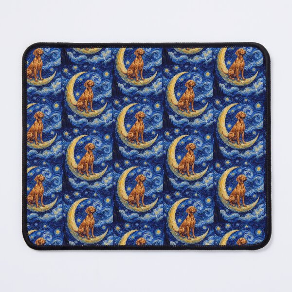 Item preview, Funny Vizsla Starry Night Painting Cute Moon Stars Mom Dad Kids designed and sold by FurryHavenPH.