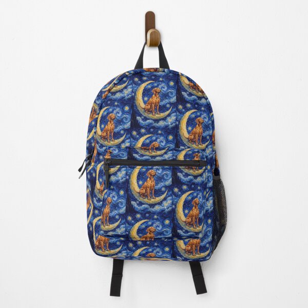 Item preview, Funny Vizsla Starry Night Painting Cute Moon Stars Mom Dad Kids designed and sold by FurryHavenPH.
