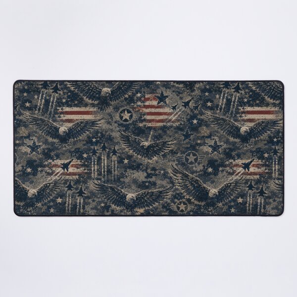 Item preview, Vintage Patriotic Freedom Aviation Grunge Pattern designed and sold by Military Insignia Products.