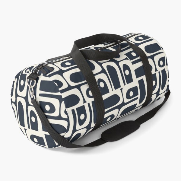 Item preview, Mid Century Modern Piquet Abstract Multi Pattern in Dark Navy and Off White designed and sold by kierkegaard.