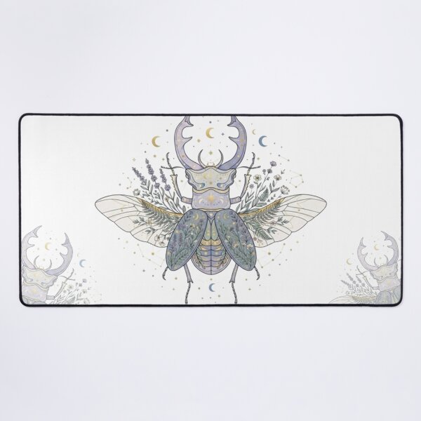 Item preview, Mystical Beetle Botanical Celestial Watercolor Art designed and sold by TheMinimalFrame.