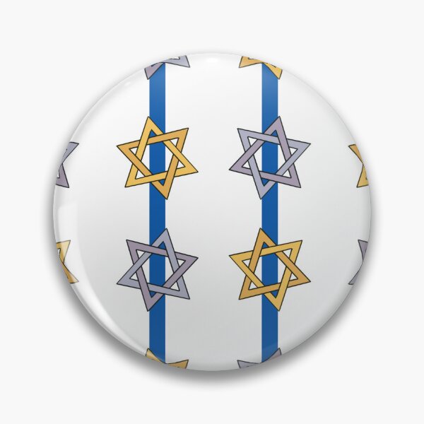 Item preview, Star of David Hanukkah Stripes White designed and sold by CI Creative Design LLC.